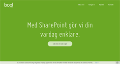 Desktop Screenshot of bool.se